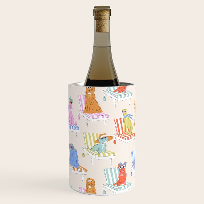 Beach Chair Dogs Wine Chiller Gallery Image 3
