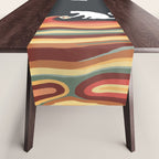Rainbow cat 1b black magic coffee milk drop Table Runner Gallery Image 1