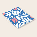 Abstract blue nature leaf shape art pattern Notebook Gallery Image 2