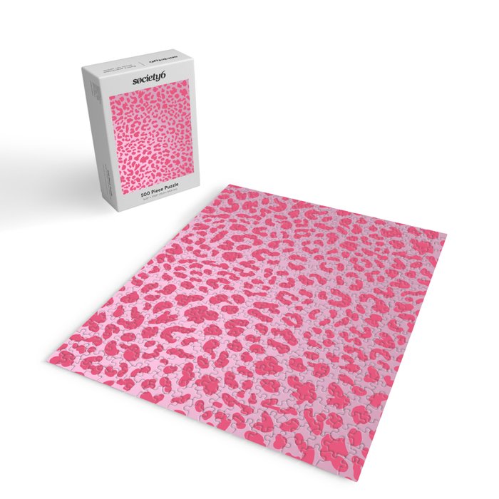 Candy Pink Leopard Jigsaw Puzzle Gallery Image 2