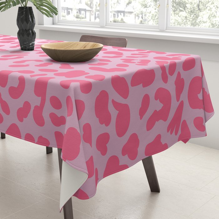 Candy Pink Leopard Tablecloth Gallery Image 3