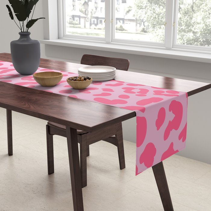 Candy Pink Leopard Table Runner Gallery Image 2