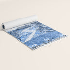 The Old Country Farm in Navy Blue - Farm House Decor Yoga Mat Gallery Image 2