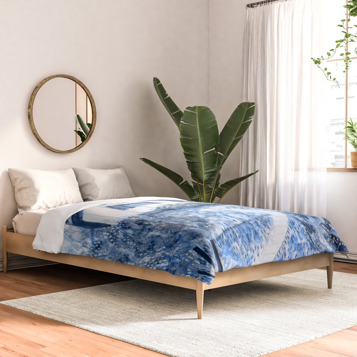 The Old Country Farm in Navy Blue - Farm House Decor Comforter Gallery Image 2