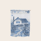 The Old Country Farm in Navy Blue - Farm House Decor Wall Hanging Gallery Image 1