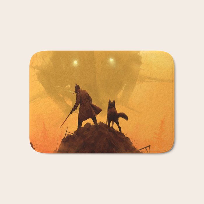 1920 - take your dog for a walk Bath Mat Gallery Image 1