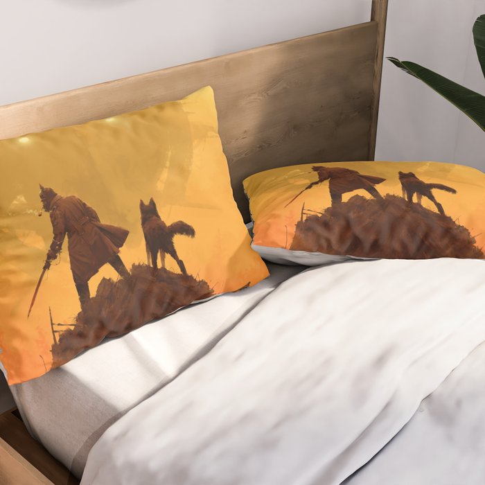 1920 - take your dog for a walk Pillow Sham Gallery Image 2