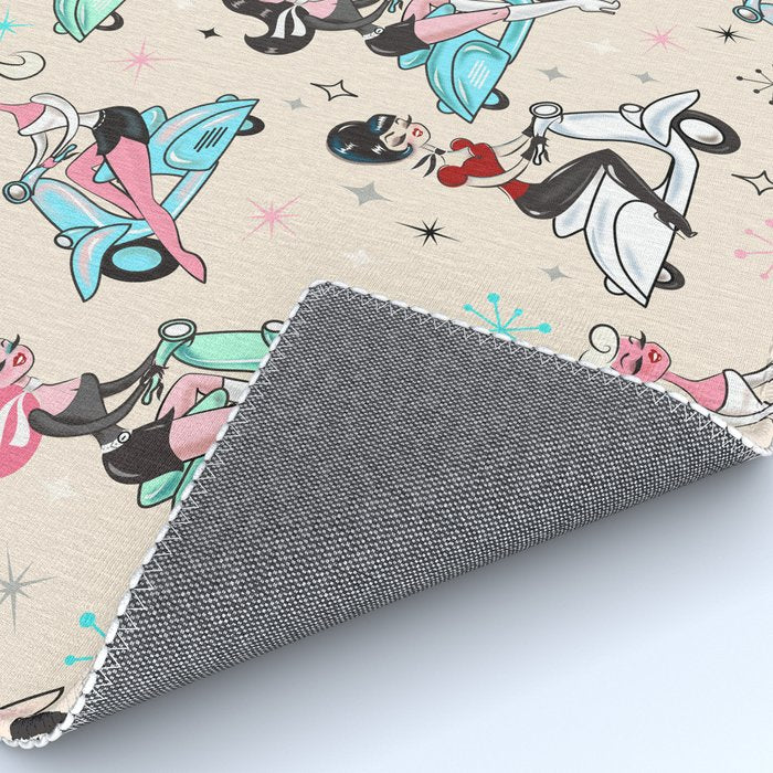 Scooter Girls Pattern Rug Gallery Image 4