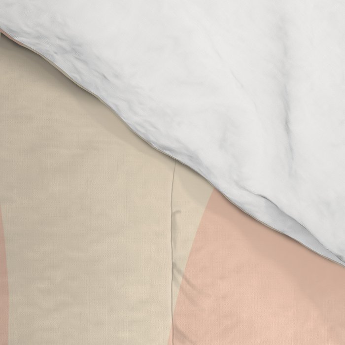 Modern Liquid Swirl Abstract Pattern in Pale Blush and Cream Comforter Gallery Image 4