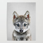 Baby Wolf - Colorful Poster Gallery Image 4