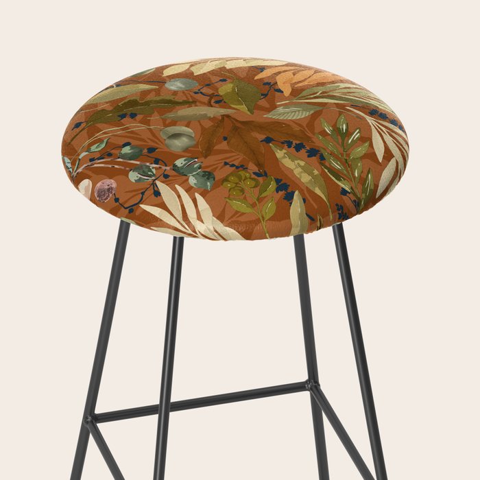 Autumn leafy wild forest B Stool Gallery Image 2