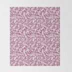 Pink Tropical Bliss Throw Blanket Gallery Image 2