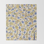 Antique Turkish Pattern Throw Blanket Gallery Image 2