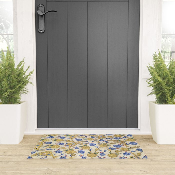 Antique Turkish Pattern Welcome Mat Gallery Image 3