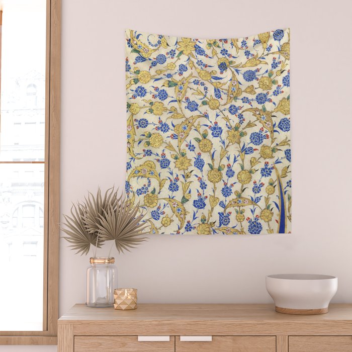 Antique Turkish Pattern Wall Tapestry Gallery Image 2