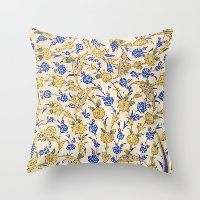 Antique Turkish Pattern Throw Pillow Gallery Image 6