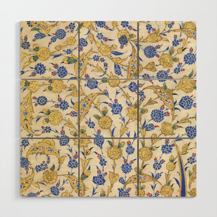 Antique Turkish Pattern Wood Wall Art Gallery Image 1