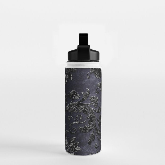 Embossed Black Velvet 05 Water Bottle Gallery Image 2