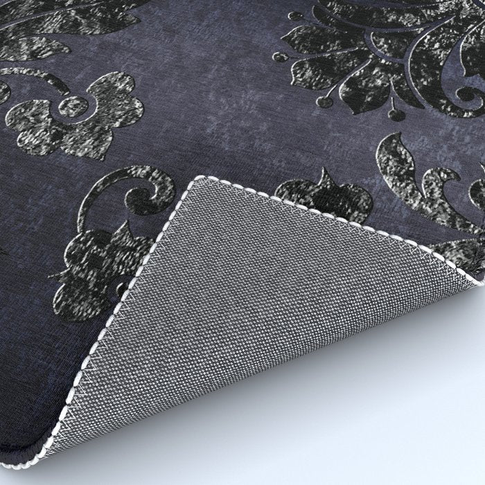 Embossed Black Velvet 05 Rug Gallery Image 4