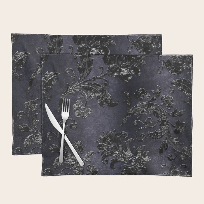 Embossed Black Velvet 05 Placemat Gallery Image 1