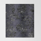 Embossed Black Velvet 05 Throw Blanket Gallery Image 2