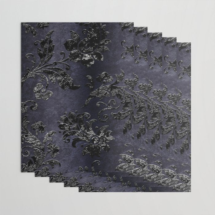 Embossed Black Velvet 05 Wrapping Paper Gallery Image 3