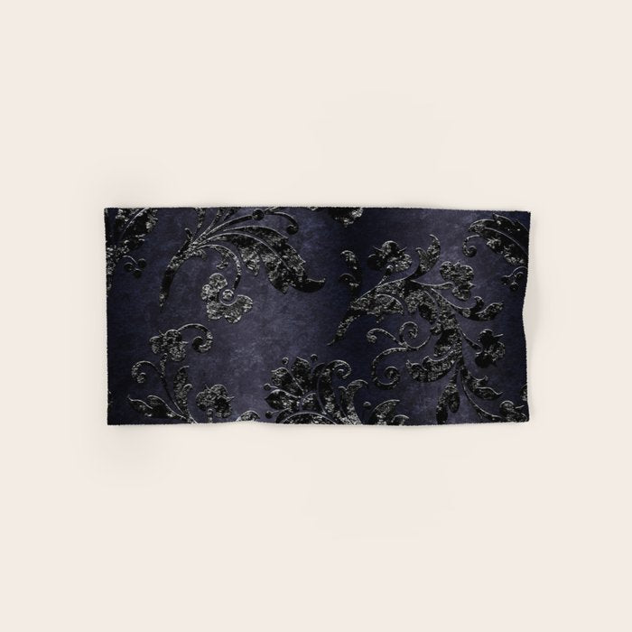 Embossed Black Velvet 05 Bath Towel Gallery Image 1