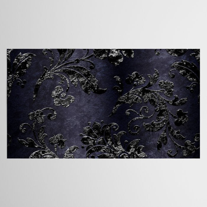 Embossed Black Velvet 05 Tablecloth Gallery Image 2