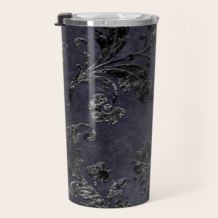 Embossed Black Velvet 05 Travel Mug Gallery Image 3