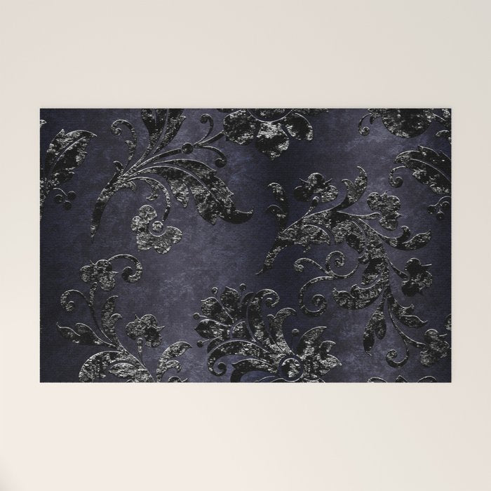 Embossed Black Velvet 05 Welcome Mat Gallery Image 1