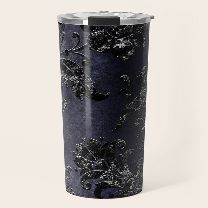 Embossed Black Velvet 05 Travel Mug Gallery Image 1