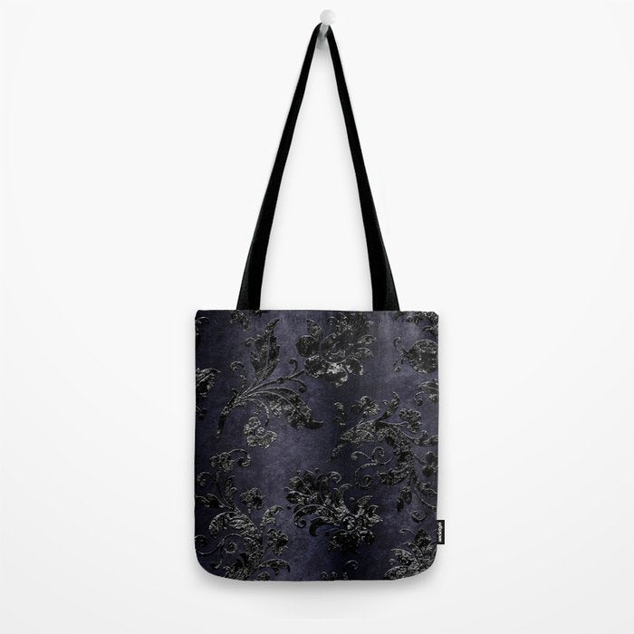 Embossed Black Velvet 05 Tote Bag Gallery Image 2