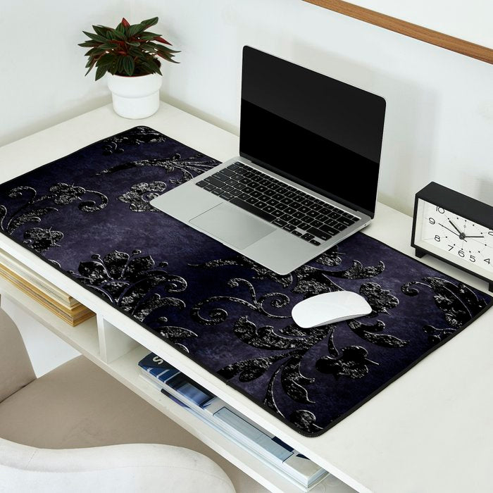 Embossed Black Velvet 05 Desk Mat Gallery Image 2