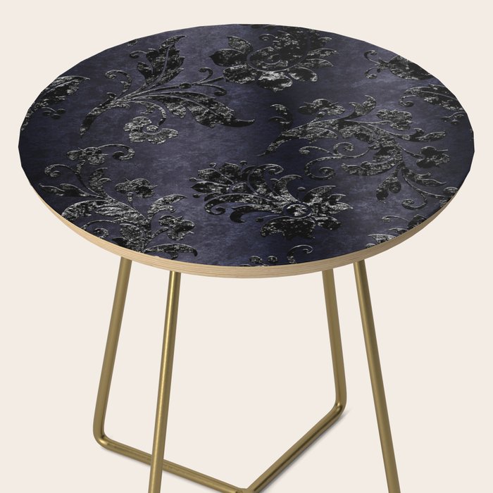 Embossed Black Velvet 05 Side Table Gallery Image 2