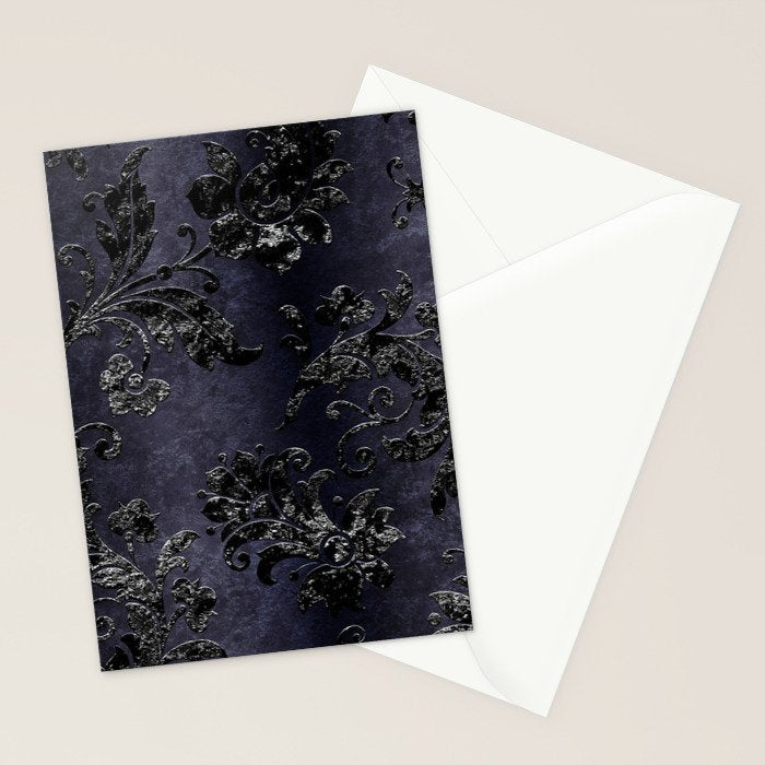 Embossed Black Velvet 05 Stationery Card Gallery Image 2