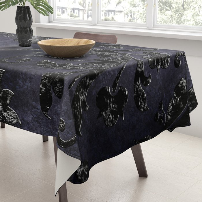 Embossed Black Velvet 05 Tablecloth Gallery Image 3