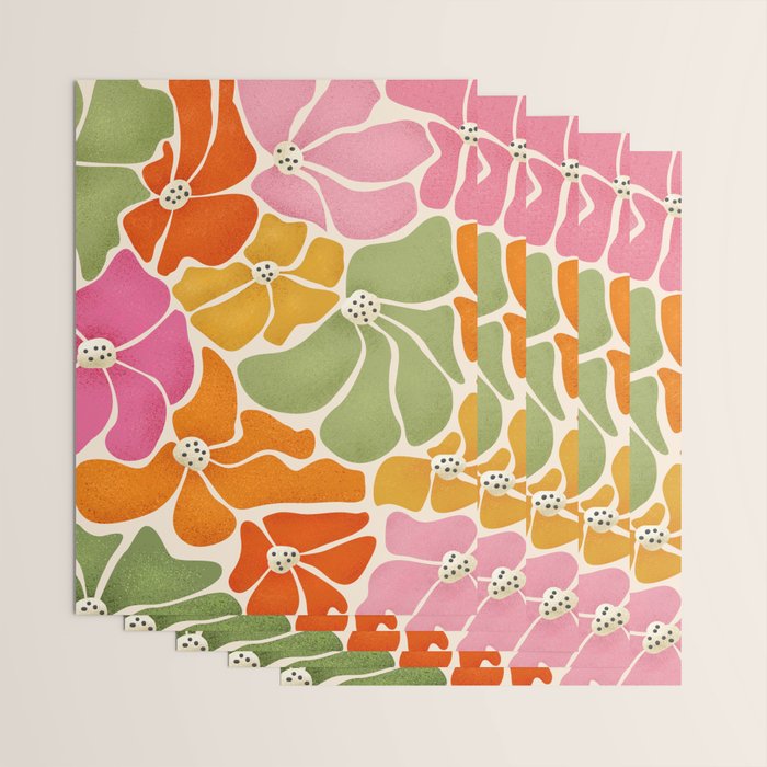 70's Florals Wrapping Paper Gallery Image 3