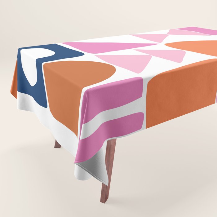 Sweet Whimsy Shapes Pattern  Tablecloth Gallery Image 1