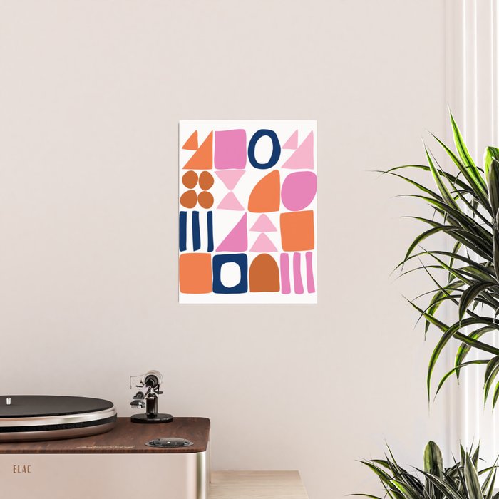 Sweet Whimsy Shapes Pattern  Poster Gallery Image 2