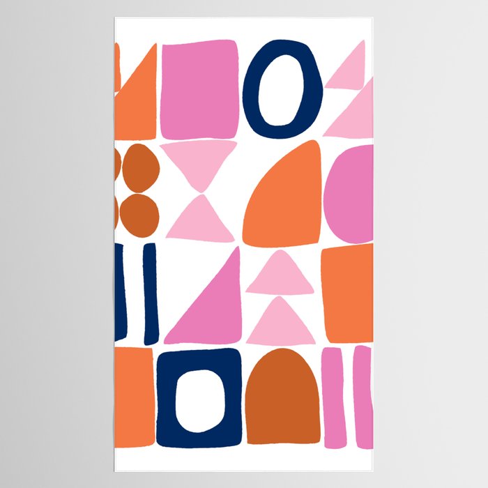 Sweet Whimsy Shapes Pattern  Tablecloth Gallery Image 2