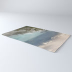 Morning sunshine over the clear mountain blue lake Rug Gallery Image 3