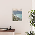 Morning sunshine over the clear mountain blue lake Poster Gallery Image 2