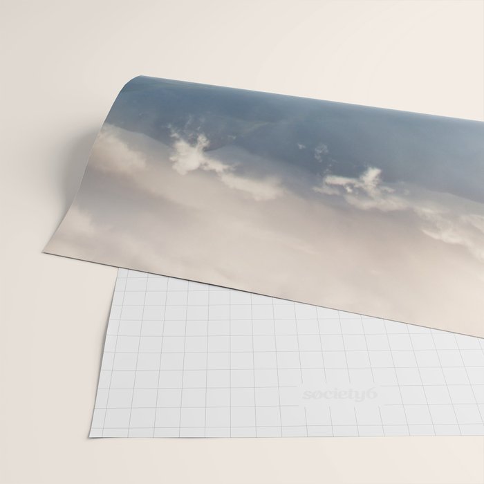 Morning sunshine over the clear mountain blue lake Wrapping Paper Gallery Image 2
