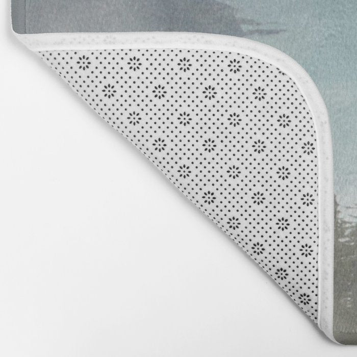 Morning sunshine over the clear mountain blue lake Bath Mat Gallery Image 2