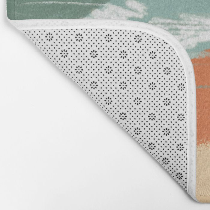 Tranquil Sunset Lake Painting Bath Mat Gallery Image 2