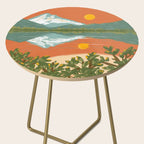 Tranquil Sunset Lake Painting Side Table Gallery Image 2