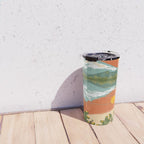 Tranquil Sunset Lake Painting Travel Mug Gallery Image 4