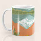 Tranquil Sunset Lake Painting Coffee Mug Gallery Image 3