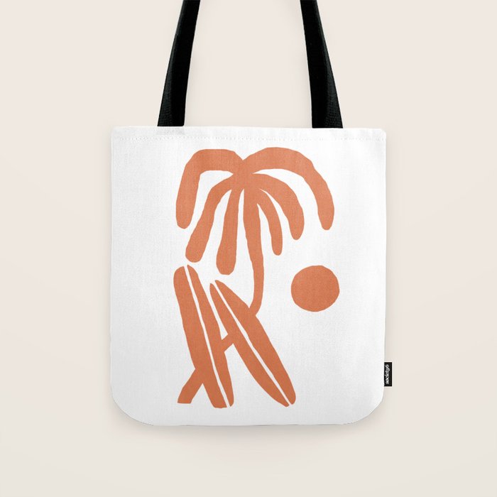 Palm and surfboards Tote Bag Gallery Image 1