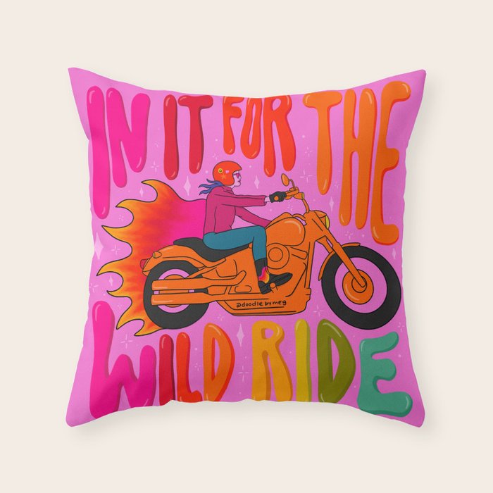 Wild Ride Throw Pillow Gallery Image 1